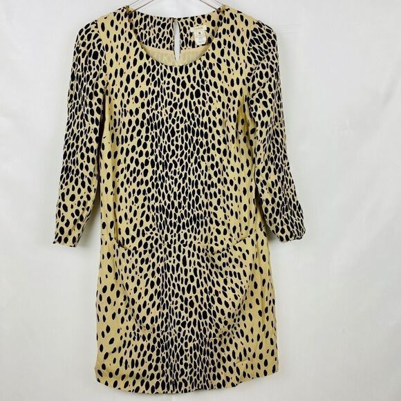 J. CREW Leopard print shift dress with pockets - Picture 2 of 6